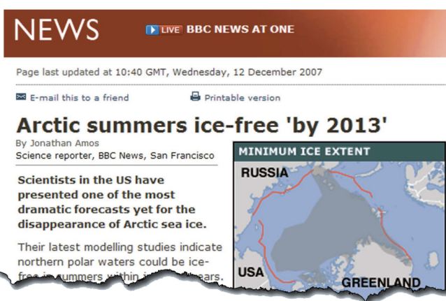 BBC ice sheet story